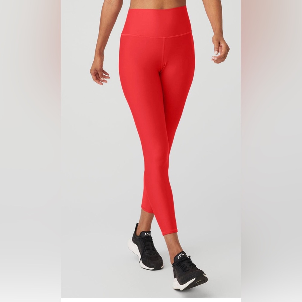 Alo yoga 7/8 high waisted leggings in “red hot summer”